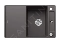 Blanco Axia III 45 - Lavello In Silgranit, 770x500 Mm, Con Comando Remoto Dello Scarico E Accessori, InFino, Grigio Roccia 523200