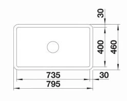Blanco Villae Farmhouse - Lavello In Ceramica, 795x460 Mm, Bianco Brillante 525163 6 Blanco Villae Farmhouse - Lavello In Ceramica, 795x460 Mm, Bianco Brillante 525163 -Forniture Per Attrezzature Da Cucina e603299d8b667c3584375dd2