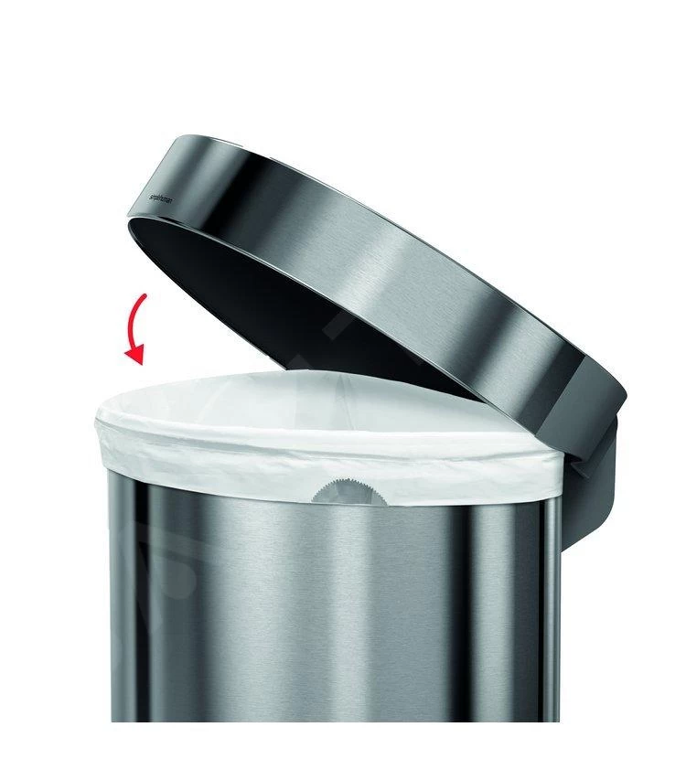 Simplehuman Pattumiere - Pattumiera 45 L, Acciaio Inox Spazzolato CW2030 5 Simplehuman Pattumiere - Pattumiera 45 L, Acciaio Inox Spazzolato CW2030 - immagine 3