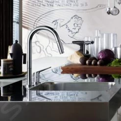 Axor Citterio M - Rubinetto Da Lavello A Due Fori, Cromato 34822000 -Forniture Per Attrezzature Da Cucina ec0d831f566233cb3175475b