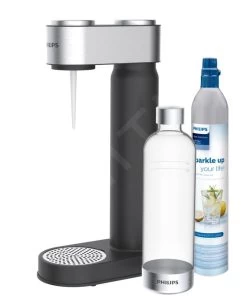 Philips GoZero - Soda Maker Viva Con Accessori, Nero ADD4902BK/10