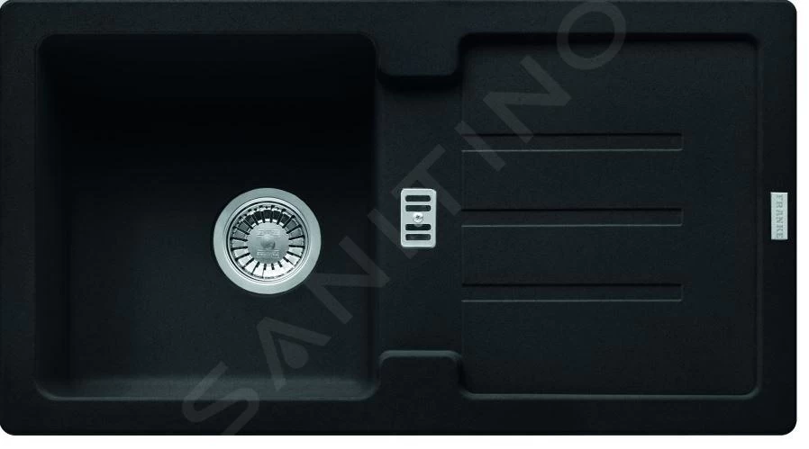 Franke Strata - Lavello In Fragranite STG 614-78, 780x435 Mm, Nero Opaco 114.0661.517 3 Franke Strata - Lavello In Fragranite STG 614-78, 780x435 Mm, Nero Opaco 114.0661.517