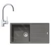Franke Set - Set Da Cucina G134, Lavello In Fragranite BFG 611 E Miscelatore FC 650.031, Pietra Grigia/cromo 114.0510.309 -Forniture Per Attrezzature Da Cucina f212e5a38e1bad1ea291ca1a
