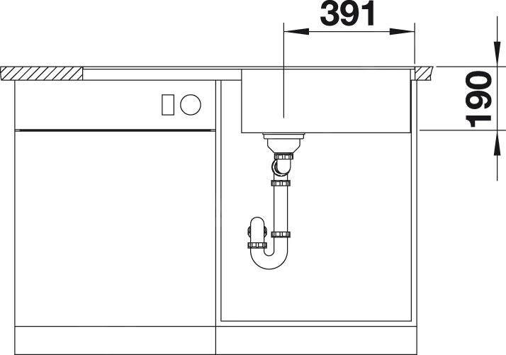 Blanco Metra XL 6 - Lavello In Silgranit, 990x490 Mm, Con Comando Remoto Dello Scarico, Nero 525933 5 Blanco Metra XL 6 - Lavello In Silgranit, 990x490 Mm, Con Comando Remoto Dello Scarico, Nero 525933 - immagine 3