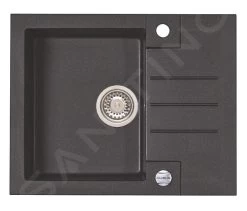 Alveus Rock - Lavello In Granito 595x475 Mm, Con Comando Dello Scarico, Twilight 1107848