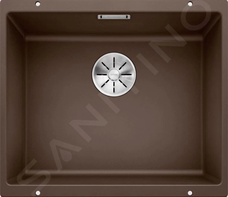 Blanco Subline 500 - Lavello In Silgranit, 530x460 Mm, InFino, Color Caffé 523441 3 Blanco Subline 500 - Lavello In Silgranit, 530x460 Mm, InFino, Color Caffé 523441