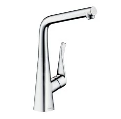Hansgrohe Metris New - Miscelatore Monocomando Sottofinestra Per Cucina, Cromato 14823000