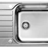 Blanco Lantos XL 6 - Lavello, 780x500 Mm, Compact, Con Comando Piletta Di Scarico, Acciaio Inox Spazzolato 523140