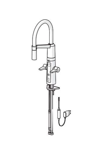 Hansa Fit - Miscelatore Elettronico Hybrid Da Lavello, Touchless, Nero/cromo 65252213 7 Hansa Fit - Miscelatore Elettronico Hybrid Da Lavello, Touchless, Nero/cromo 65252213 - immagine 5