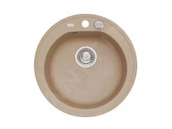 Alveus Niagara - Lavello In Granito Diametro 510 Mm, Con Comando Dello Scarico, Beige 1076855