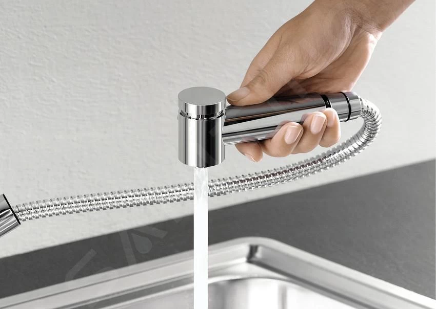 Blanco Tivo S - Miscelatore Da Lavello Con Doccetta Estraibile, Color Alluminio/cromo 517611 5 Blanco Tivo S - Miscelatore Da Lavello Con Doccetta Estraibile, Color Alluminio/cromo 517611 - immagine 3