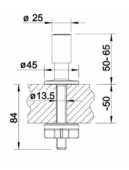 Blanco Complementi Per Lavelli - Manopola Di Comando Eccentrica, Acciaio Inox Spazzolato 226540 4 Blanco Complementi Per Lavelli - Manopola Di Comando Eccentrica, Acciaio Inox Spazzolato 226540 - immagine 2