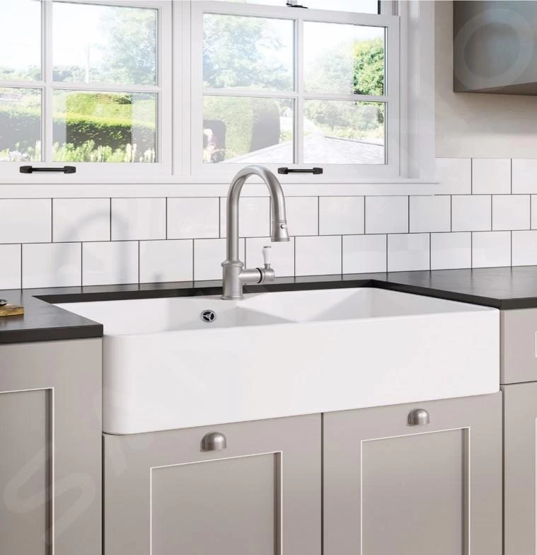 Blanco Villae Farmhouse - Lavello In Ceramica, 795x460 Mm, Bianco Brillante 525163 5 Blanco Villae Farmhouse - Lavello In Ceramica, 795x460 Mm, Bianco Brillante 525163 - immagine 3