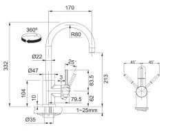 Franke Set - Set Da Cucina G56, Lavello In Granito BFG 611-78, Onice + Miscelatore FC 650, Cromo 114.0323.875 8 Franke Set - Set Da Cucina G56, Lavello In Granito BFG 611-78, Onice + Miscelatore FC 650, Cromo 114.0323.875 -Forniture Per Attrezzature Da Cucina fd64fecfc4d6e2dc1f886e96 1