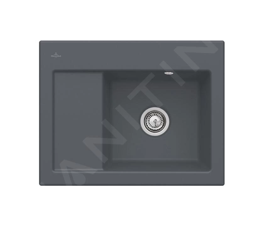 Villeroy & Boch Subway 45 - Lavello In Ceramica 65x51 Cm, CeramicPlus, Grafite 331301i4 3 Villeroy & Boch Subway 45 - Lavello In Ceramica 65x51 Cm, CeramicPlus, Grafite 331301i4